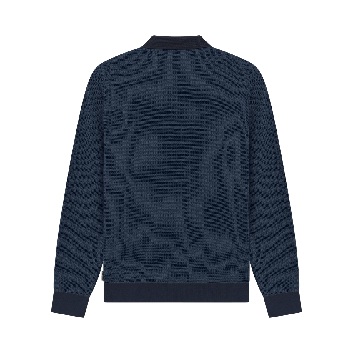 Bugatti Blue Navy Long Sleeve Polo Shirt 8131 25081f 380