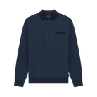 Bugatti Blue Navy Long Sleeve Polo Shirt 8131 25081f 380