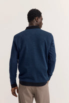 Bugatti Blue Navy Long Sleeve Polo Shirt 8131 25081f 380