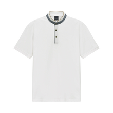 Load image into Gallery viewer, Bugatti White Grandad Polo 8150 15003E 10