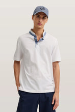 Load image into Gallery viewer, Bugatti White Grandad Polo 8150 15003E 10