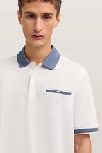 Load image into Gallery viewer, Bugatti White Pocket Polo 8151 15091e 10