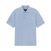 Load image into Gallery viewer, Bugatti Light Blue Pocket Polo 8151 15091e 320