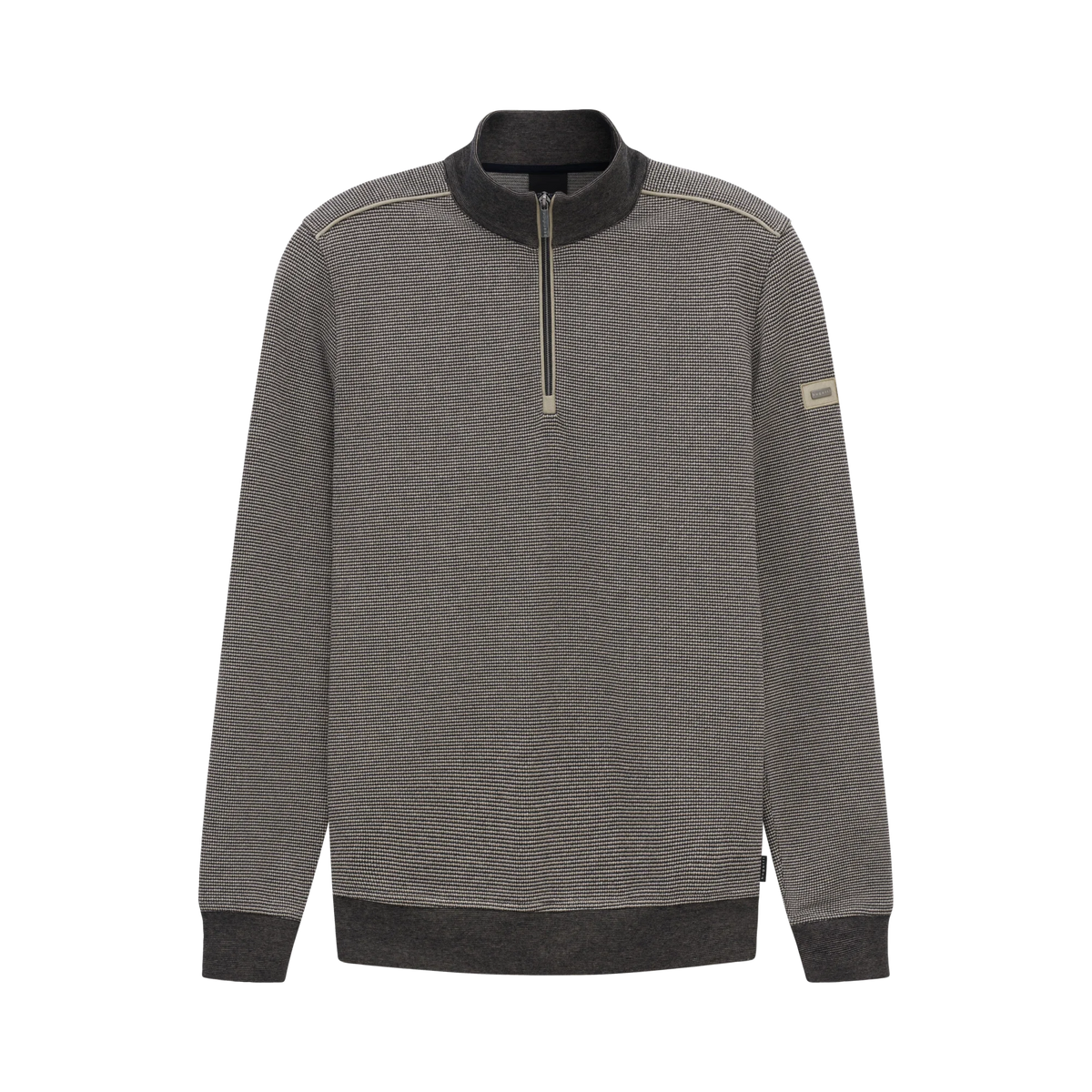 Bugatti Beige Navy Zip Sweat 8550 15141e 390