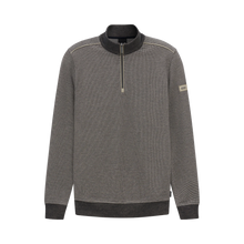 Load image into Gallery viewer, Bugatti Beige Navy Zip Sweat 8550 15141e 390