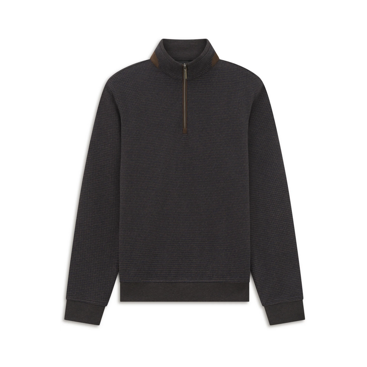 Bugatti Brown Navy Two Tone Zip Sweat 8550 25054f 80