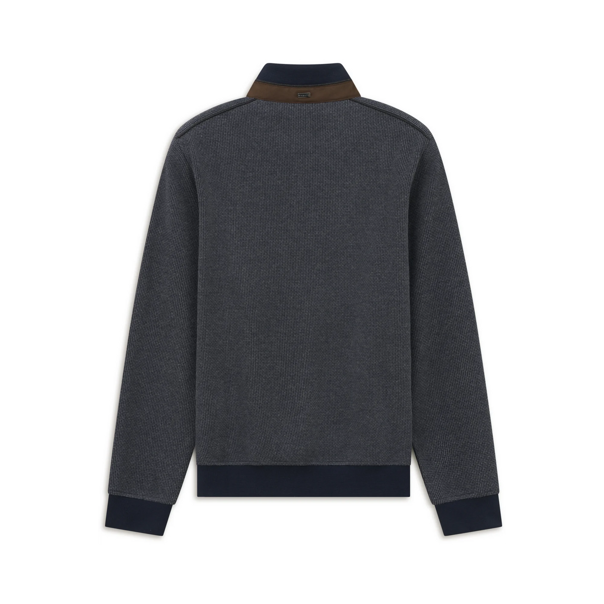 Bugatti Grey Navy Zip Sweat 8550 25060 390