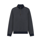 Bugatti Grey Navy Zip Sweat 8550 25060 390