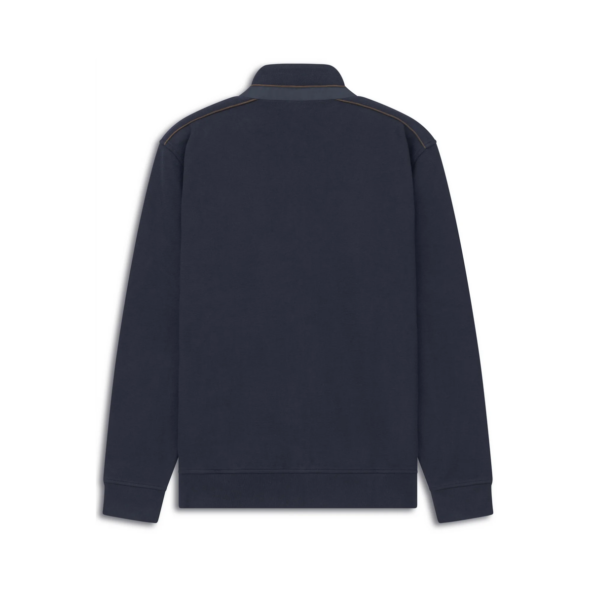 Bugatti Navy Cardigan with Brown Trim 8700 25050f 390
