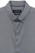 Bugatti Beige Navy Printed Shirt 9350 28508f 390