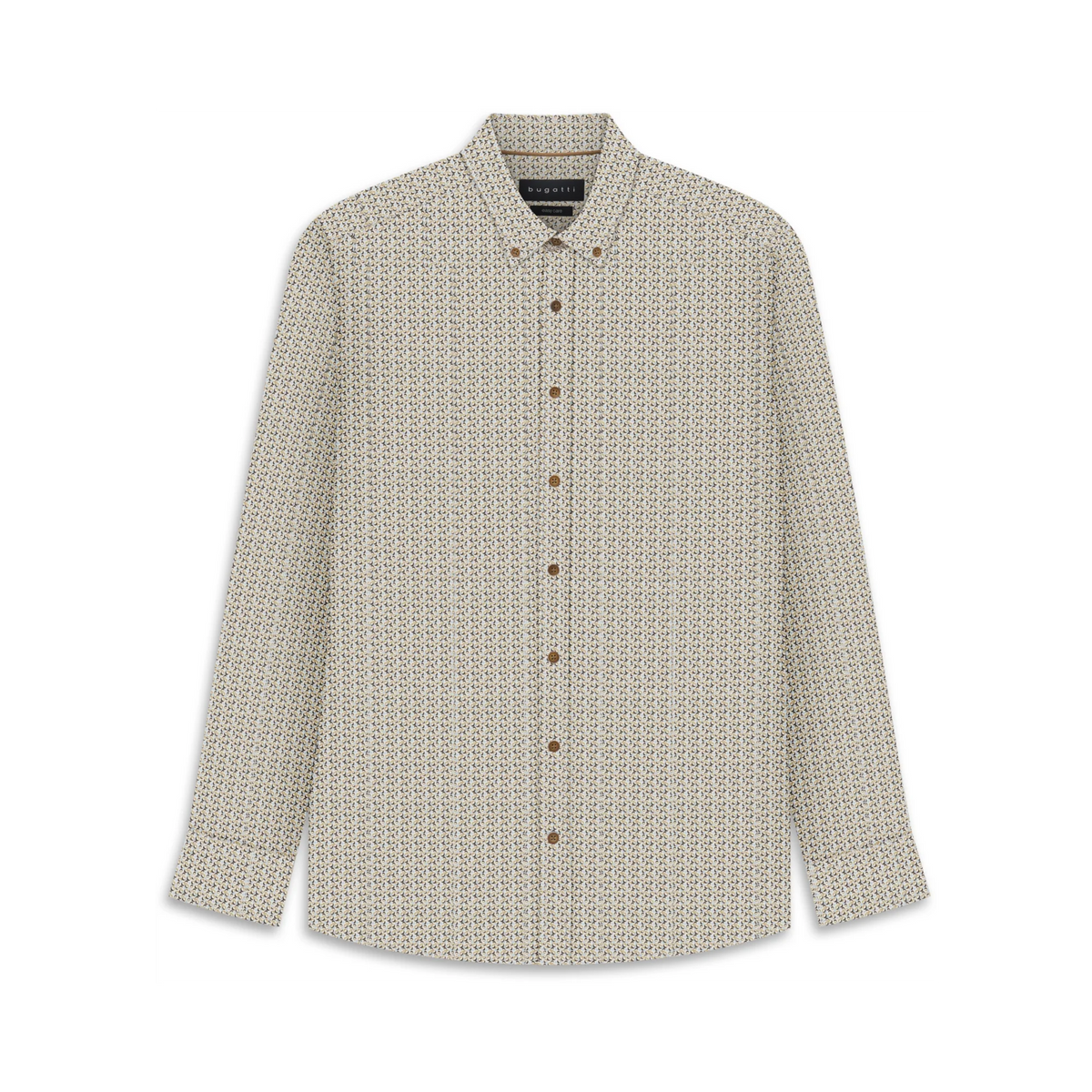 Bugatti Beige Printed Shirt 9350 28511f 320