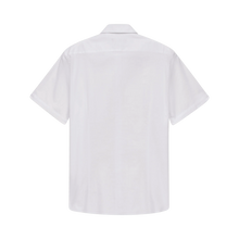 Load image into Gallery viewer, Bugatti | Short Sleeve Cotton Shirt in White with Chest Pocket | 9450 18330e 10