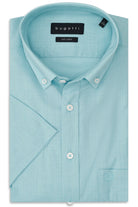 Bugatti Aqua Blue Short Sleeve Shirt 9450 18330e 420