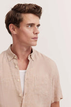 Load image into Gallery viewer, Bugatti Beige Linen Shirt 9450 78900C