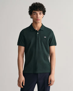 Gant | Regular Fit Polo Shirt in Tartan Green | 2210 374