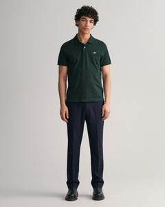 Gant | Regular Fit Polo Shirt in Tartan Green | 2210 374