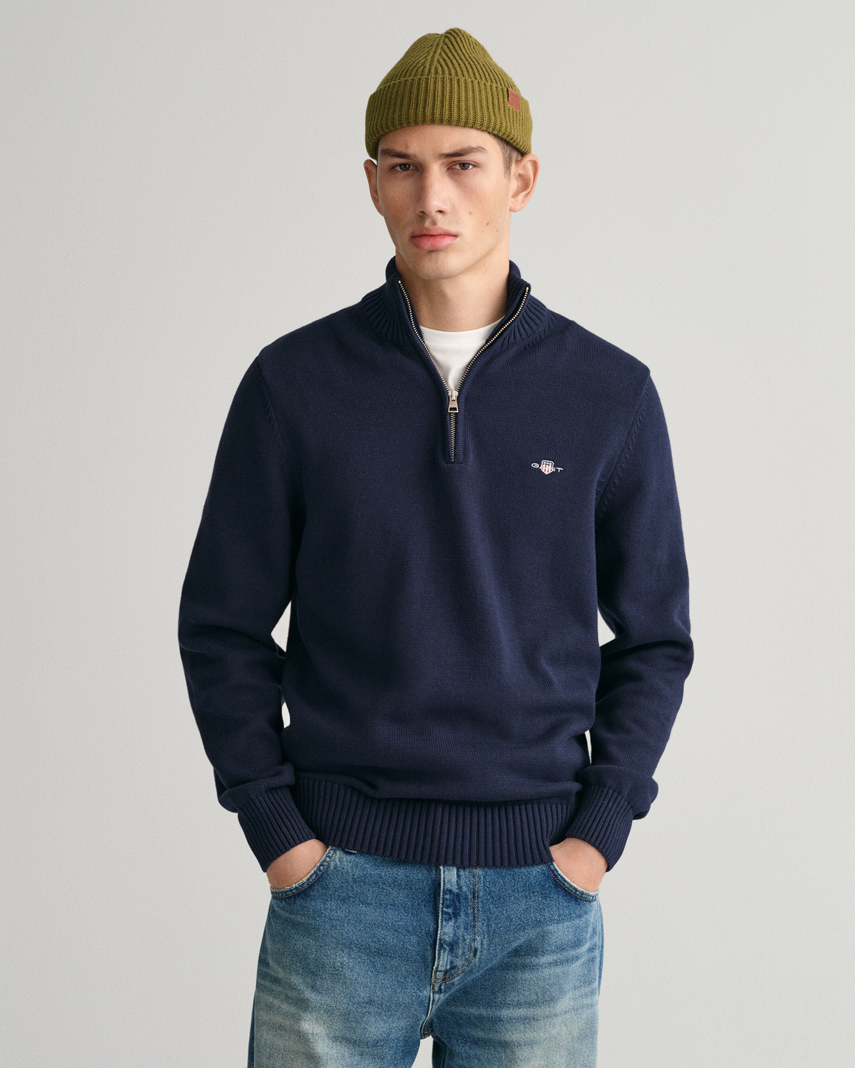 Gant half zip 2025 knit