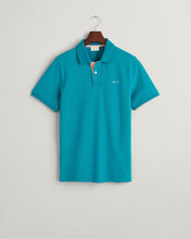 Load image into Gallery viewer, Gant 2062026 340 | Contrast Pique Polo Shirt in Ocean Turquoise