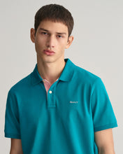 Load image into Gallery viewer, Gant 2062026 340 | Contrast Pique Polo Shirt in Ocean Turquoise