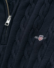 Load image into Gallery viewer, Gant Navy Zip Knit 8050603 433