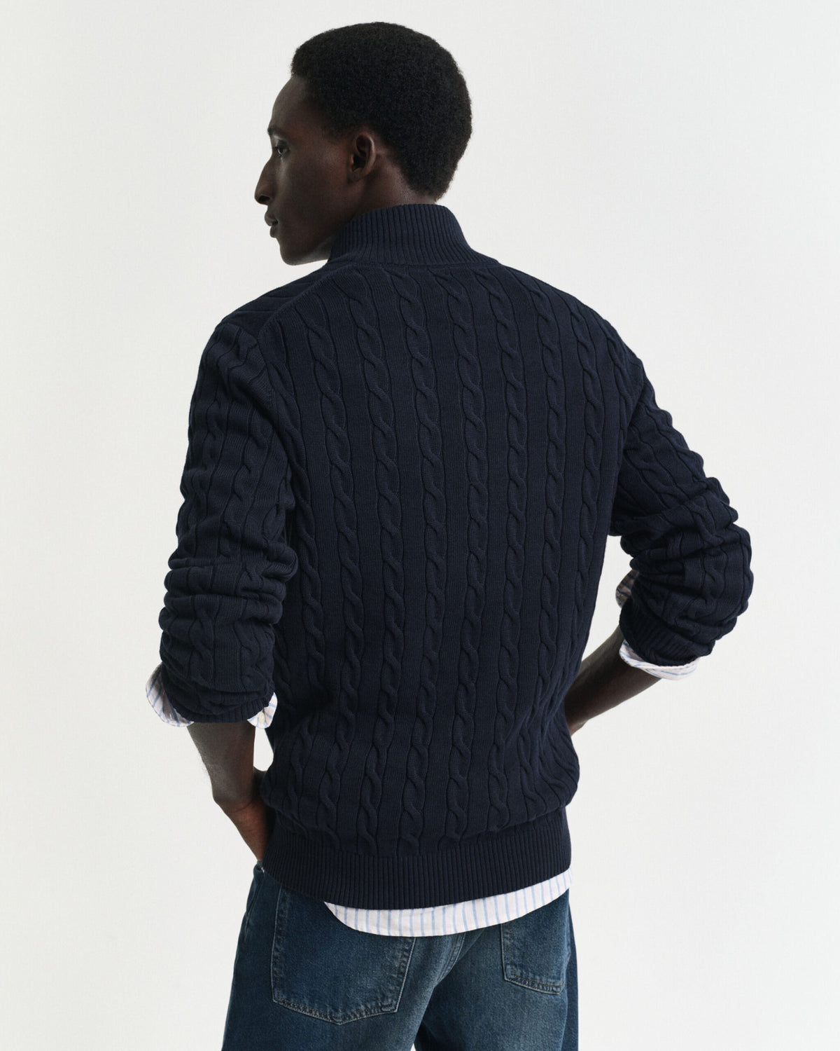 Gant Navy Zip Knit 8050603 433