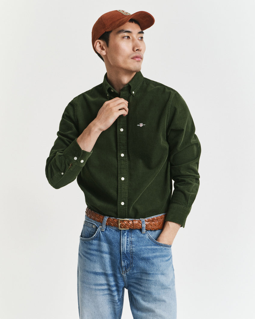 Gant Green Corduroy Shirt 3250351 360