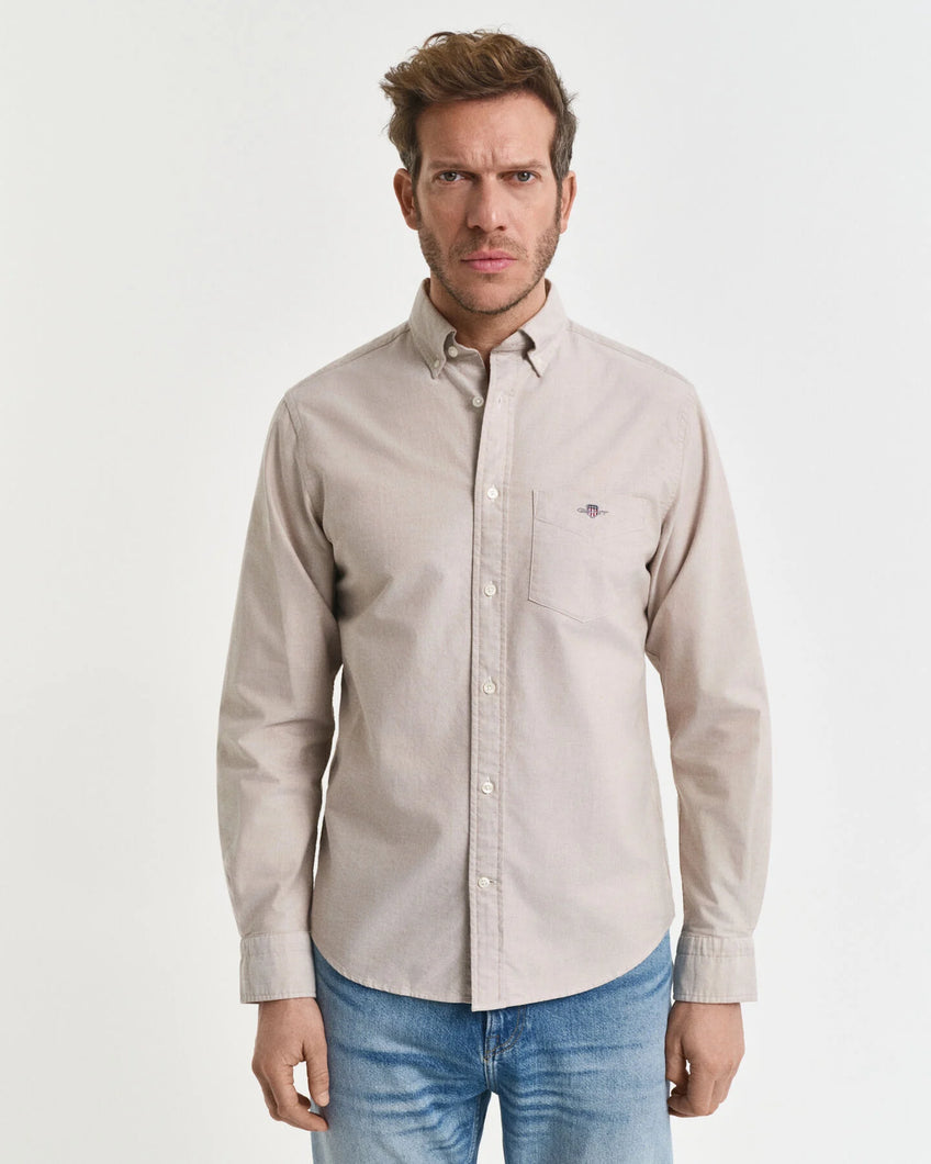 Gant Beige Oxford Shirt 3000200 213