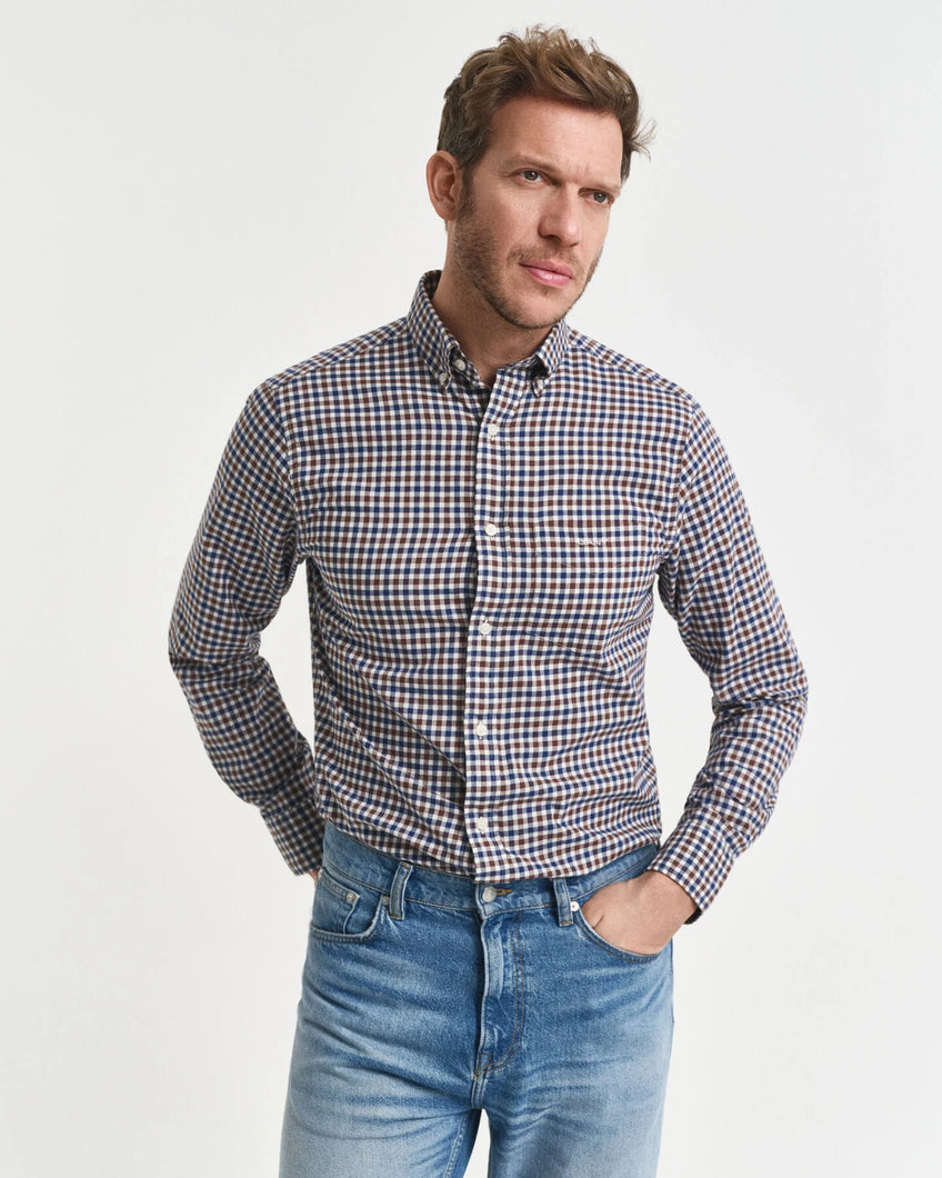 Gant Brown Gingham Shirt 3250233 229