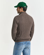 Load image into Gallery viewer, Gant Brown Zip Knit 8050603 290