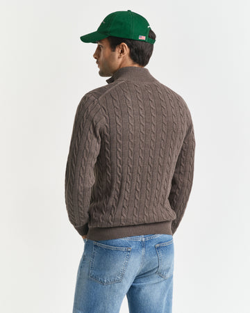 Gant Brown Zip Knit 8050603 290
