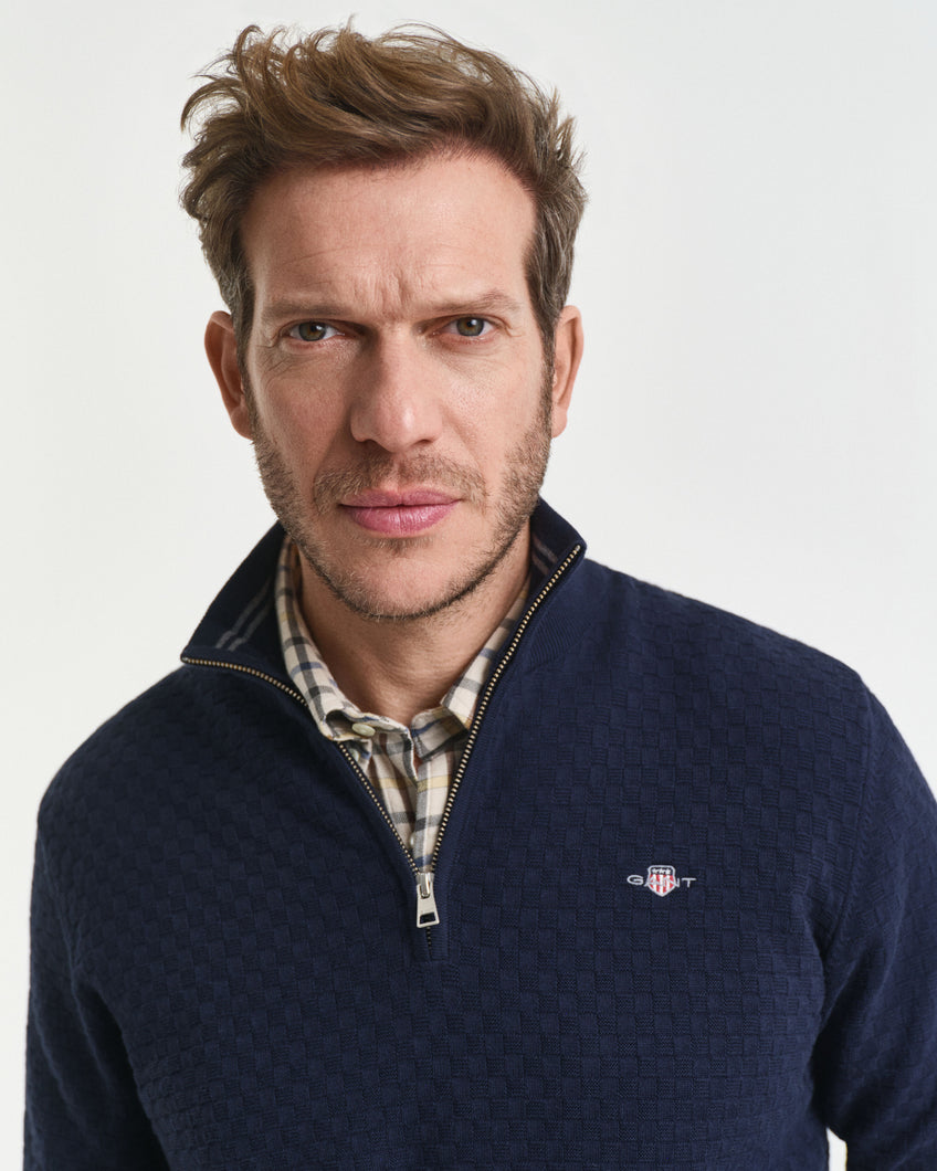 Gant Navy 1/2 Zip 8030262 433