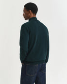 Gant Green Wool 1/2 Zip 87213 374