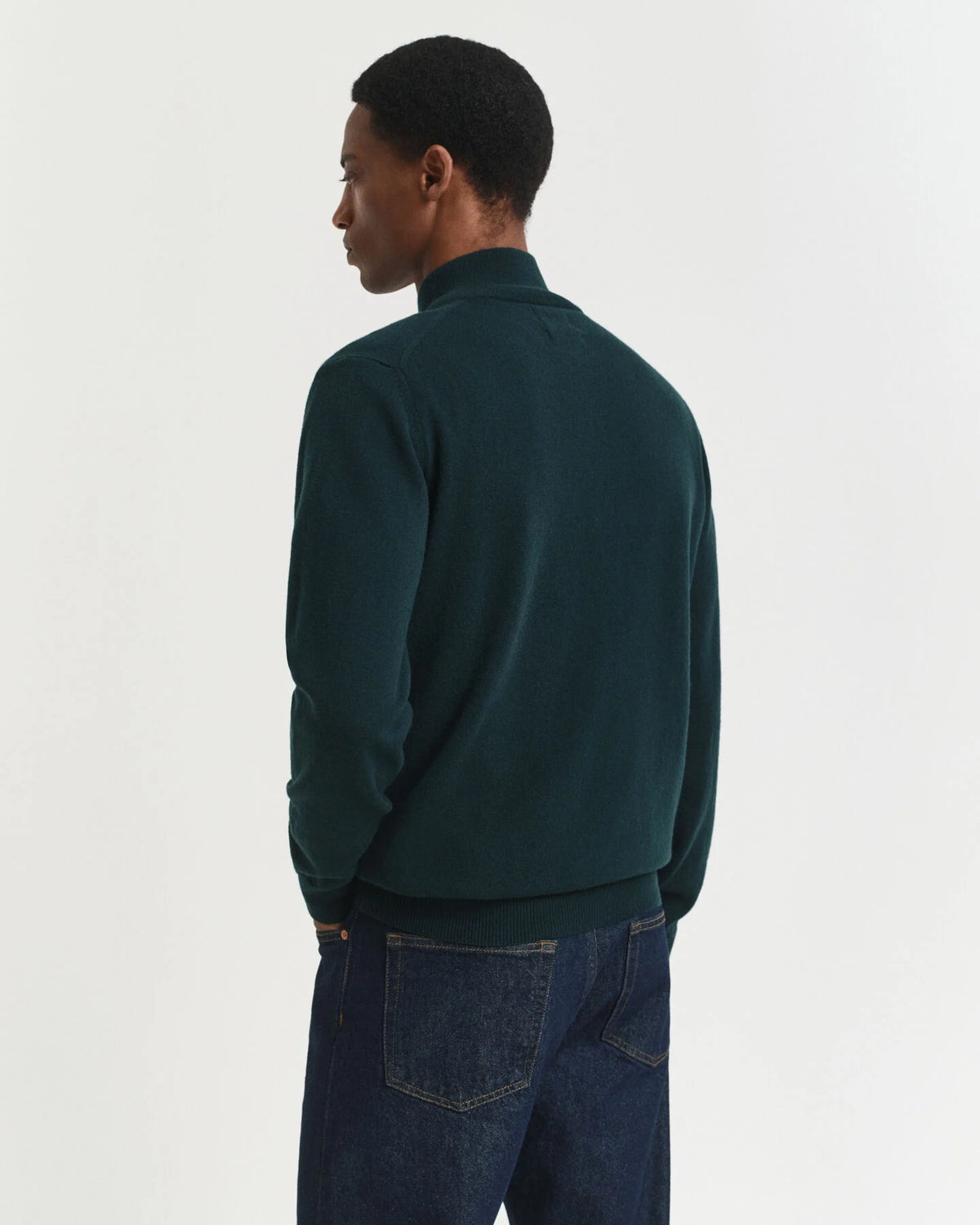 Gant Green Wool 1/2 Zip 87213 374