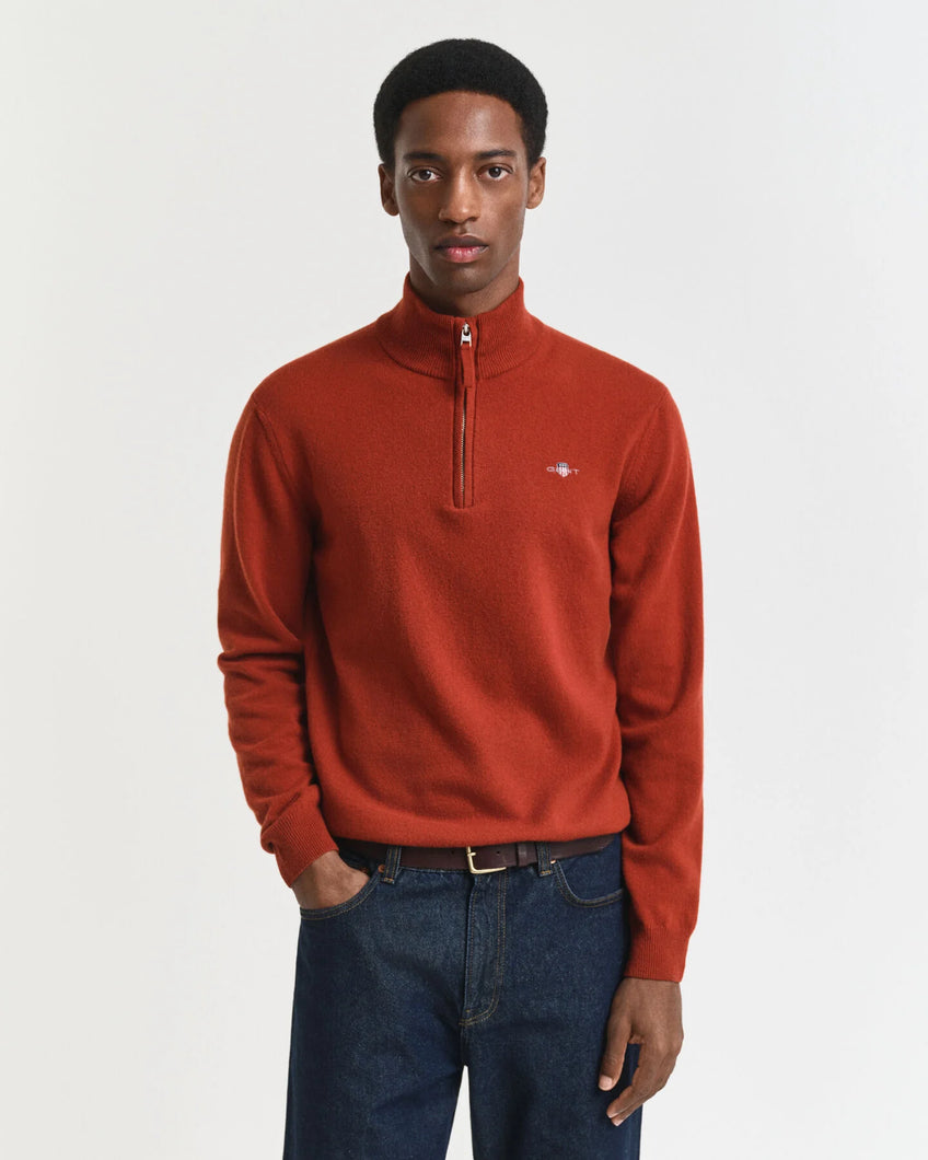 Gant Rust Wool 1/2 Zip 87213 623
