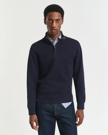 Gant Navy Zip Sweat 2068028 423