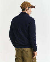 Load image into Gallery viewer, Gant Navy Wool 1/2 Zip 87213 410