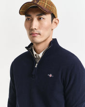 Load image into Gallery viewer, Gant Navy Wool 1/2 Zip 87213 410