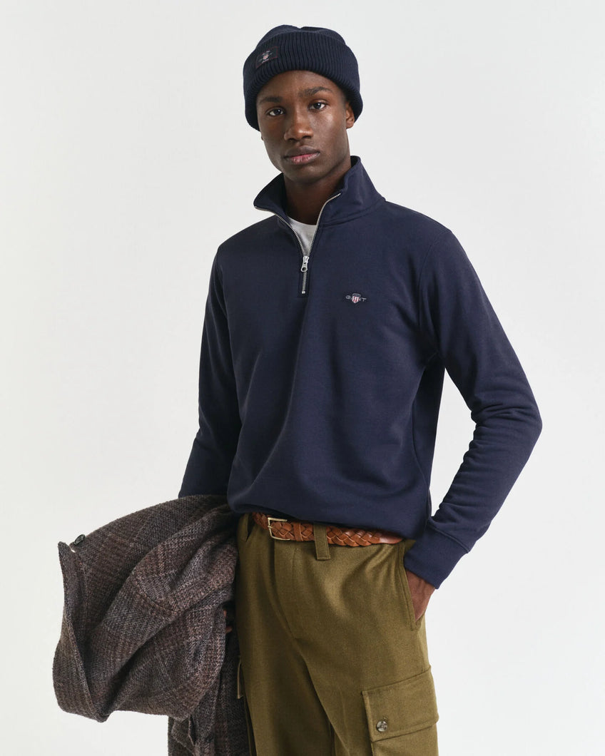 Gant Navy Zip Sweat 2008005 433