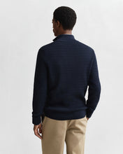 Load image into Gallery viewer, Gant Navy Zip Knit 8030568 433