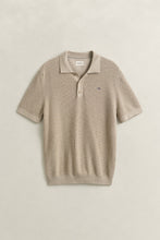 Load image into Gallery viewer, Gant Oat Beige Knitted Polo 8030292 198