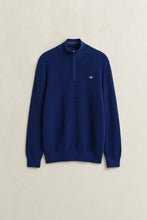 Load image into Gallery viewer, Gant Rich Navy Blue Zip Knit 8030292 432