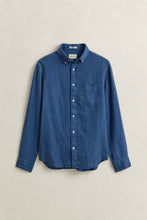 Load image into Gallery viewer, Gant Blue Linen Shirt 3240120 442