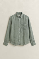Gant Grey Green Linen Shirt 3240120 10