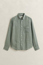 Load image into Gallery viewer, Gant Grey Green Linen Shirt 3240120 10