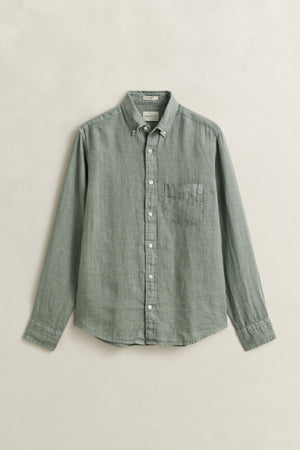 Gant Grey Green Linen Shirt 3240120 10