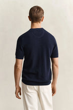 Load image into Gallery viewer, Gant Navy Knitted Polo 8030292 433