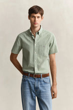 Load image into Gallery viewer, Gant Green Gingham Short Sleeve Shirt 3000151 354