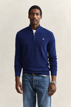 Load image into Gallery viewer, Gant Rich Navy Blue Zip Knit 8030292 432