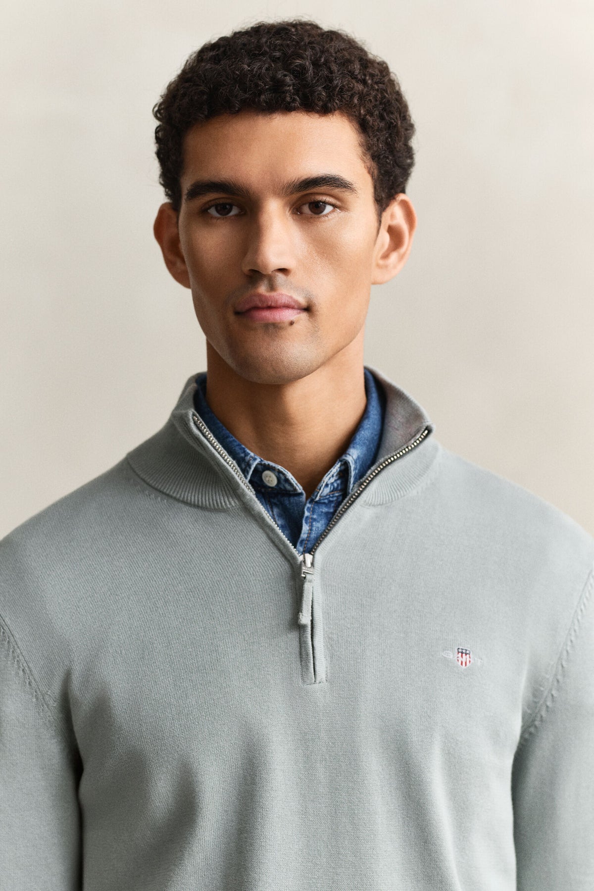 Gant Grey Green Zip Knit 8030564 10
