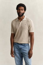 Load image into Gallery viewer, Gant Oat Beige Knitted Polo 8030292 198